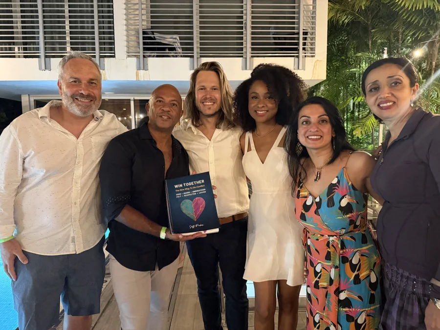 Readers with Win Together at the book launch