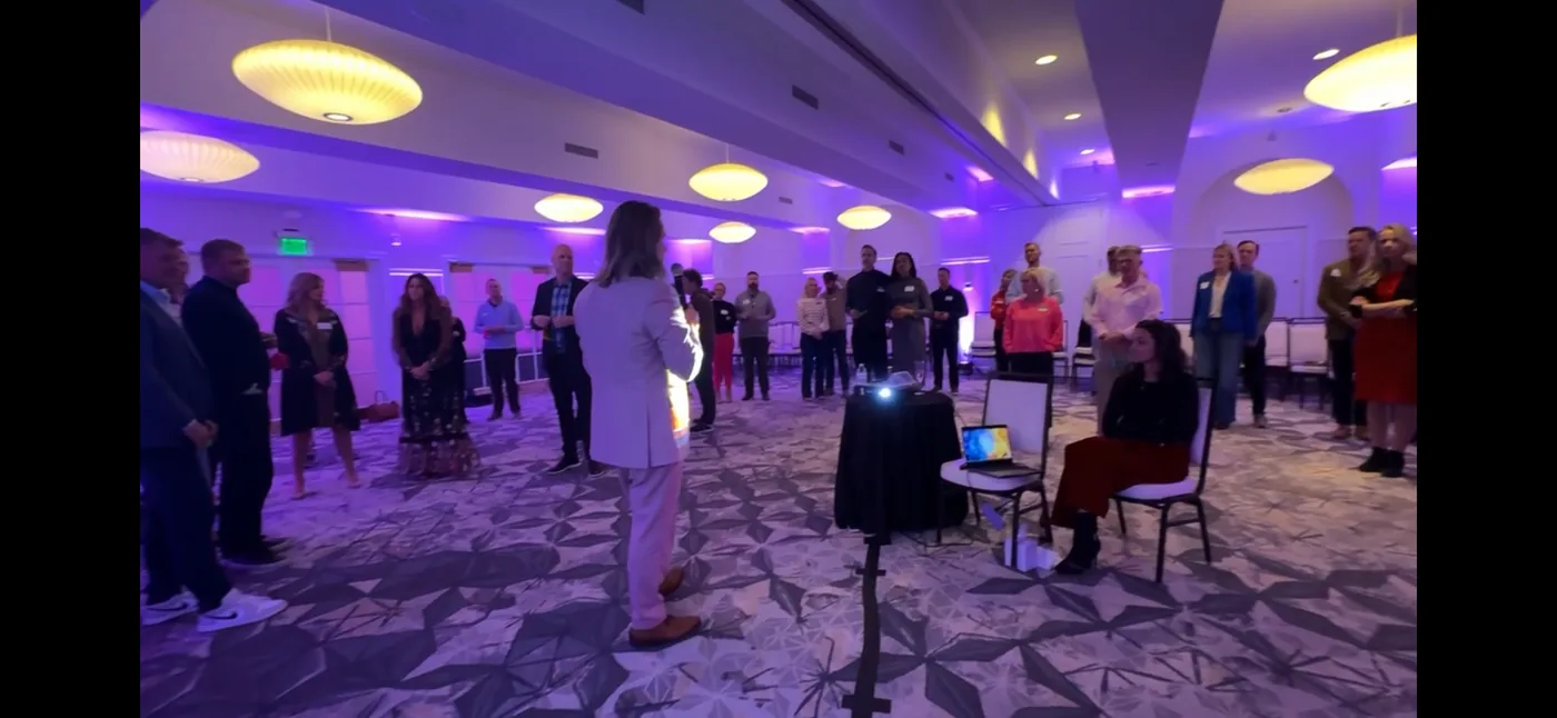 The room at the EO event