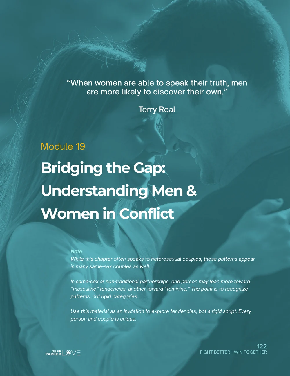 The chapter opening page: Bridging the Gap, Understanding Men and Women in Conflict
